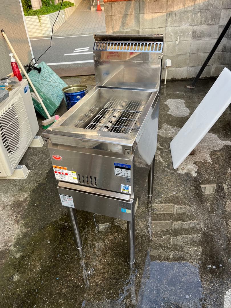 別売りザル二個付★マルゼン★MARUZEN★MGF-CE12★LPガス★