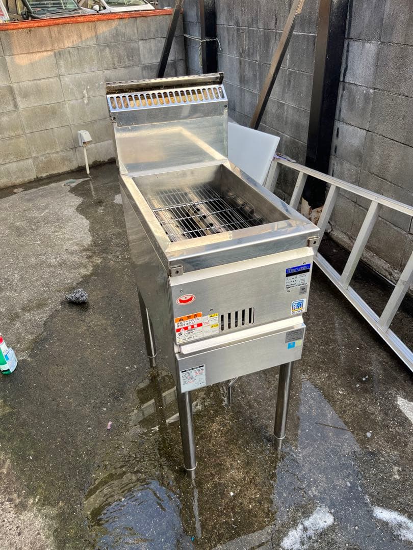 別売りザル二個付★マルゼン★MARUZEN★MGF-CE12★LPガス★