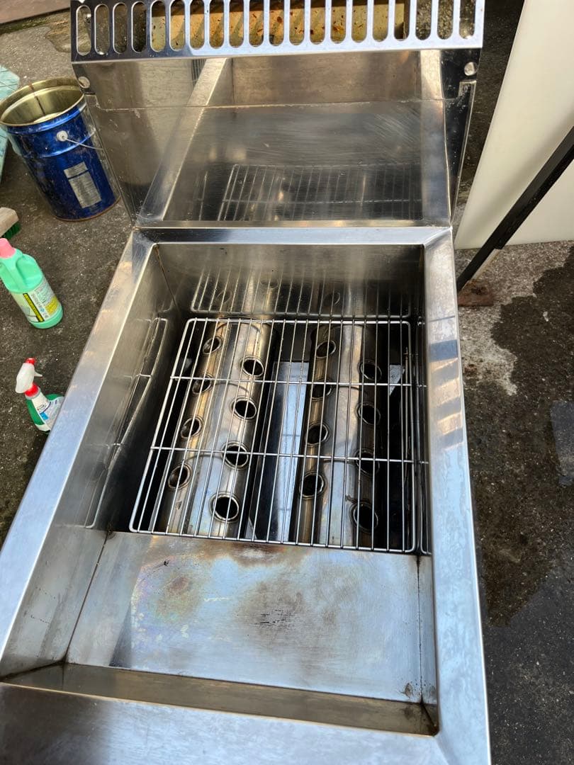 別売りザル二個付★マルゼン★MARUZEN★MGF-CE12★LPガス★