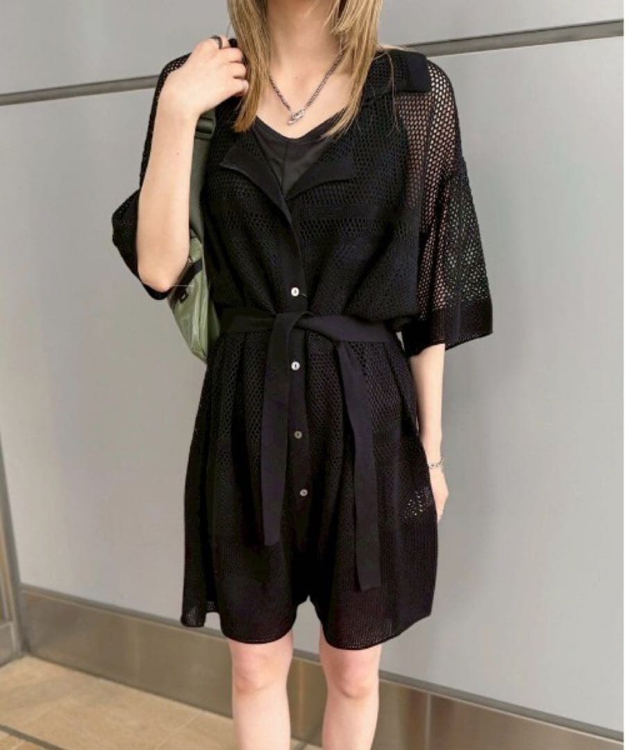 【新品】Ameri 2WAY KNIT ROMPERS SHIRT