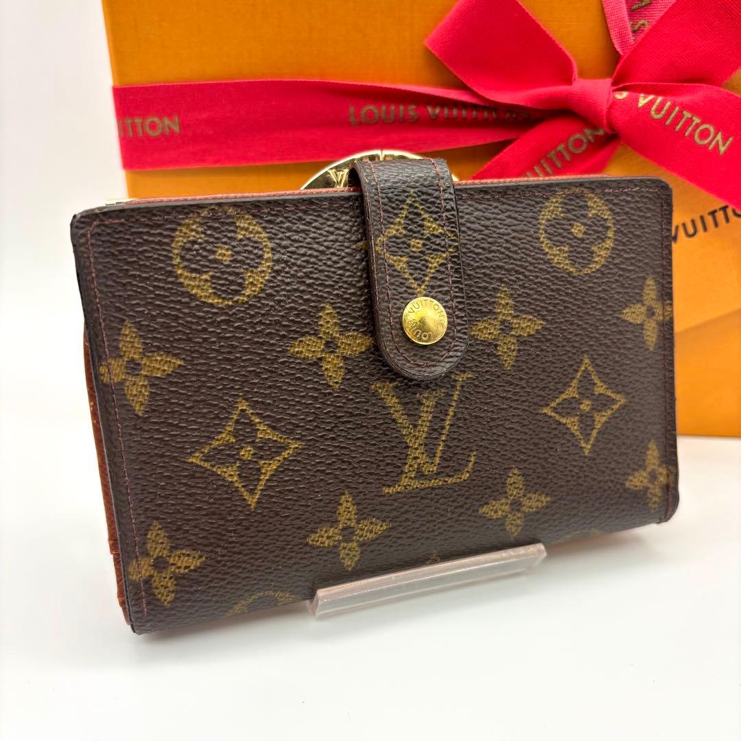 【極上美品】ルイヴィトン モノグラム ポルトフォイユ ヴィエノワ がま口財布