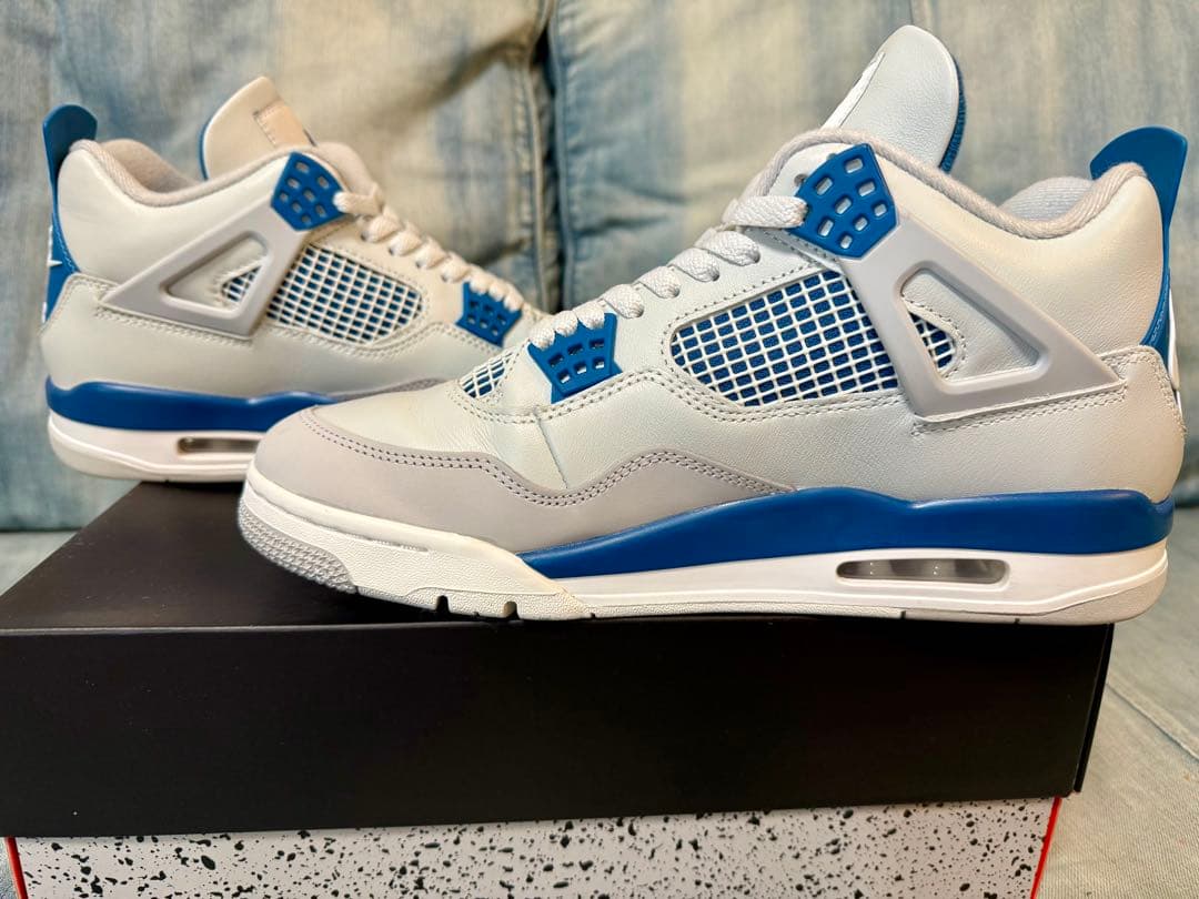 【1度のみ着用✨️極美品】ナイキ エアジョーダン 4 ミリタリーブルー 29cm