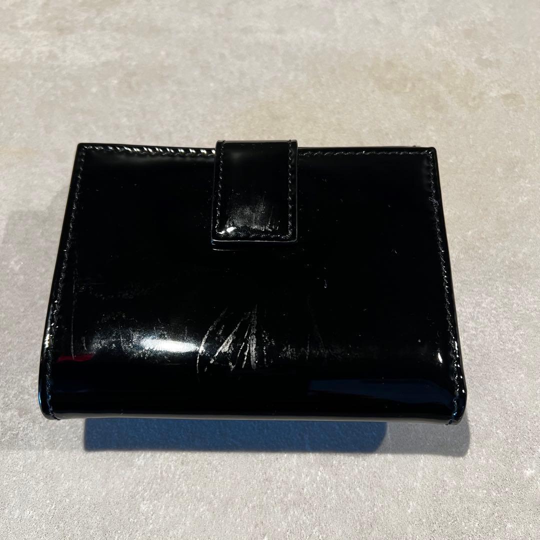 【Rico】フェラガモ エナメルリボン財布　二つ折り財布