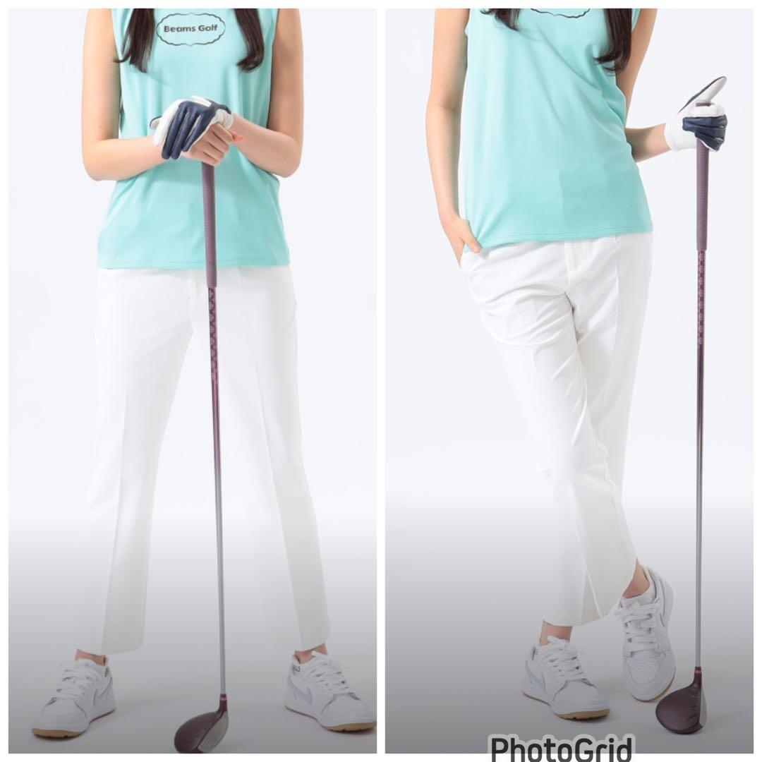 2025年　BEAMS GOLF UVカット　接触冷感　撥水　パンツ　白　S