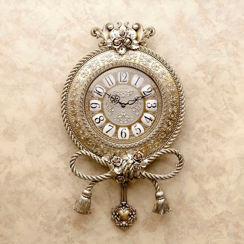 要問い合わせ♥️薔薇とリボンのマリアージュ♥️♥️アンティーク調　掛時計