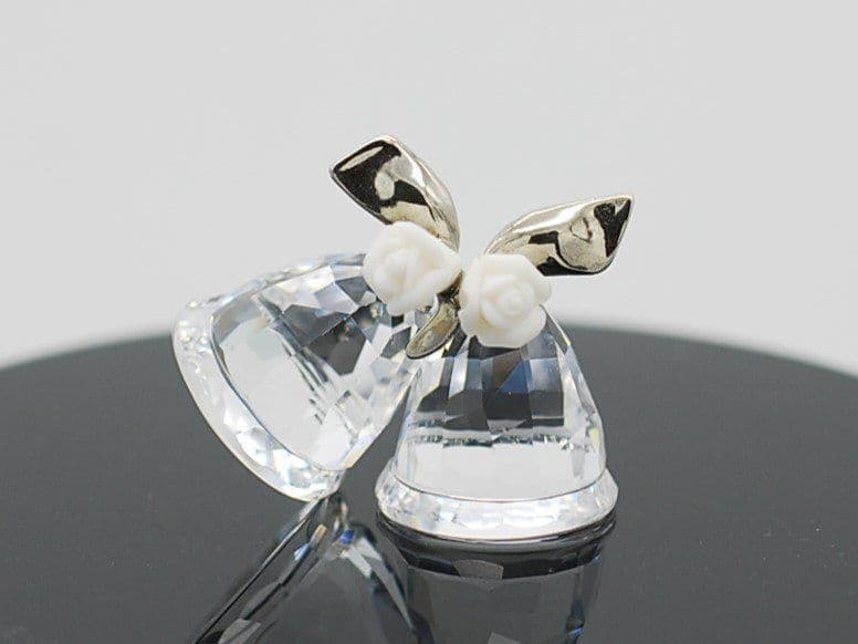 訳アリ品スワロフスキー クリスタル 置き物 2点セット ■ クリスベア 鈴 ベル