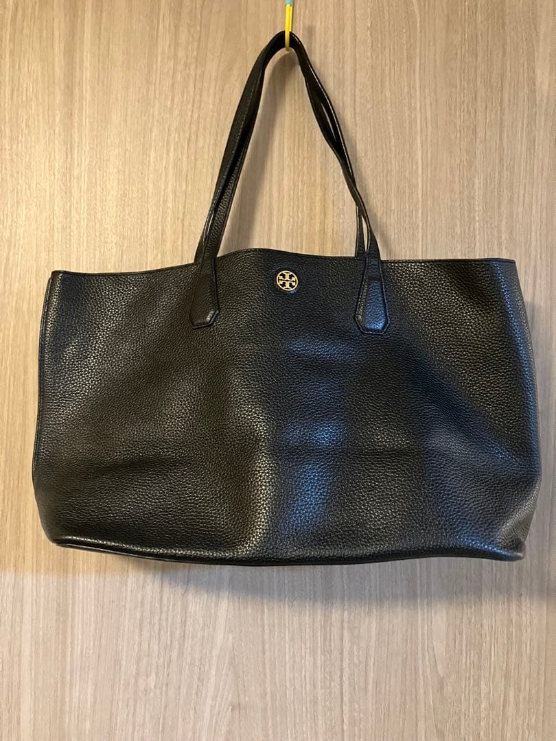 【美品】Tory Burch ブラックトートバッグ