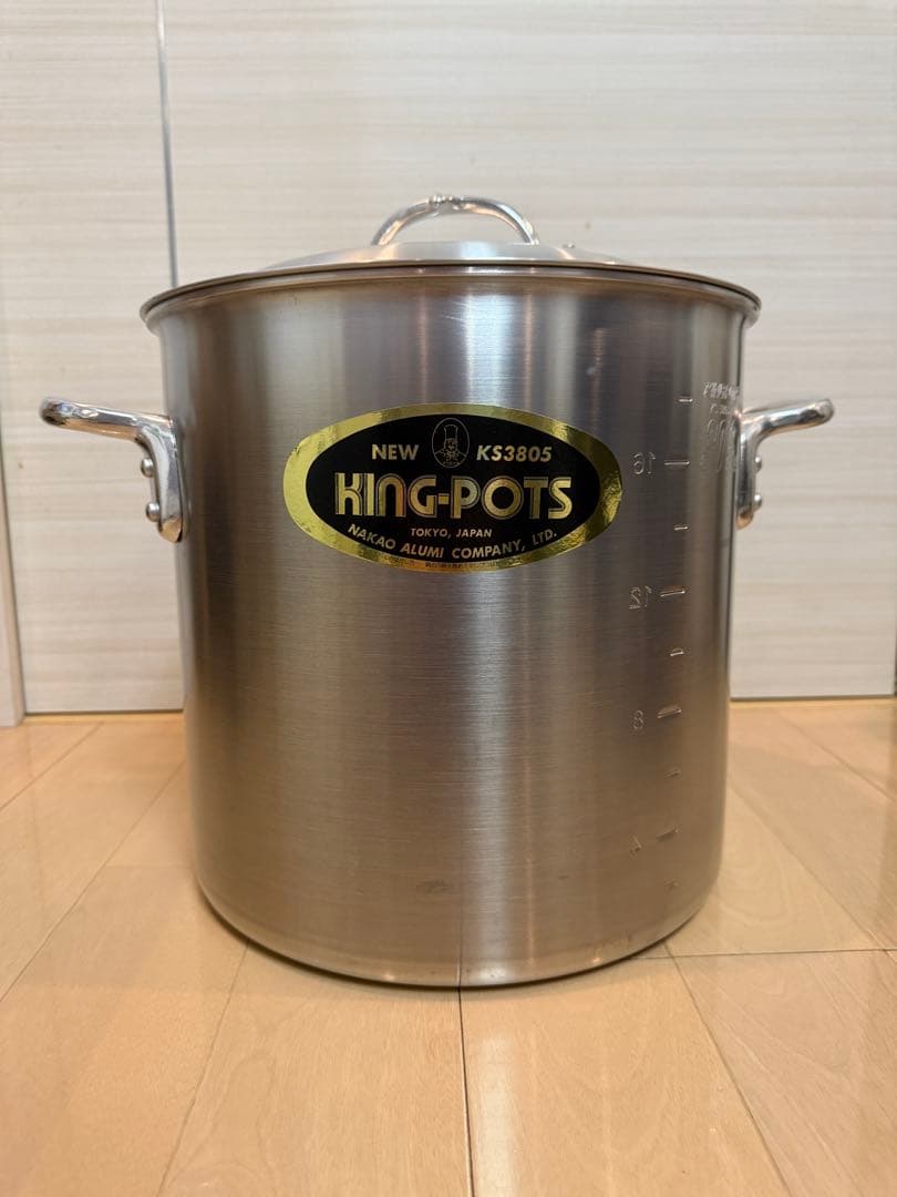 KING-POTS 中尾 KS3805 寸胴鍋 アルミニウム