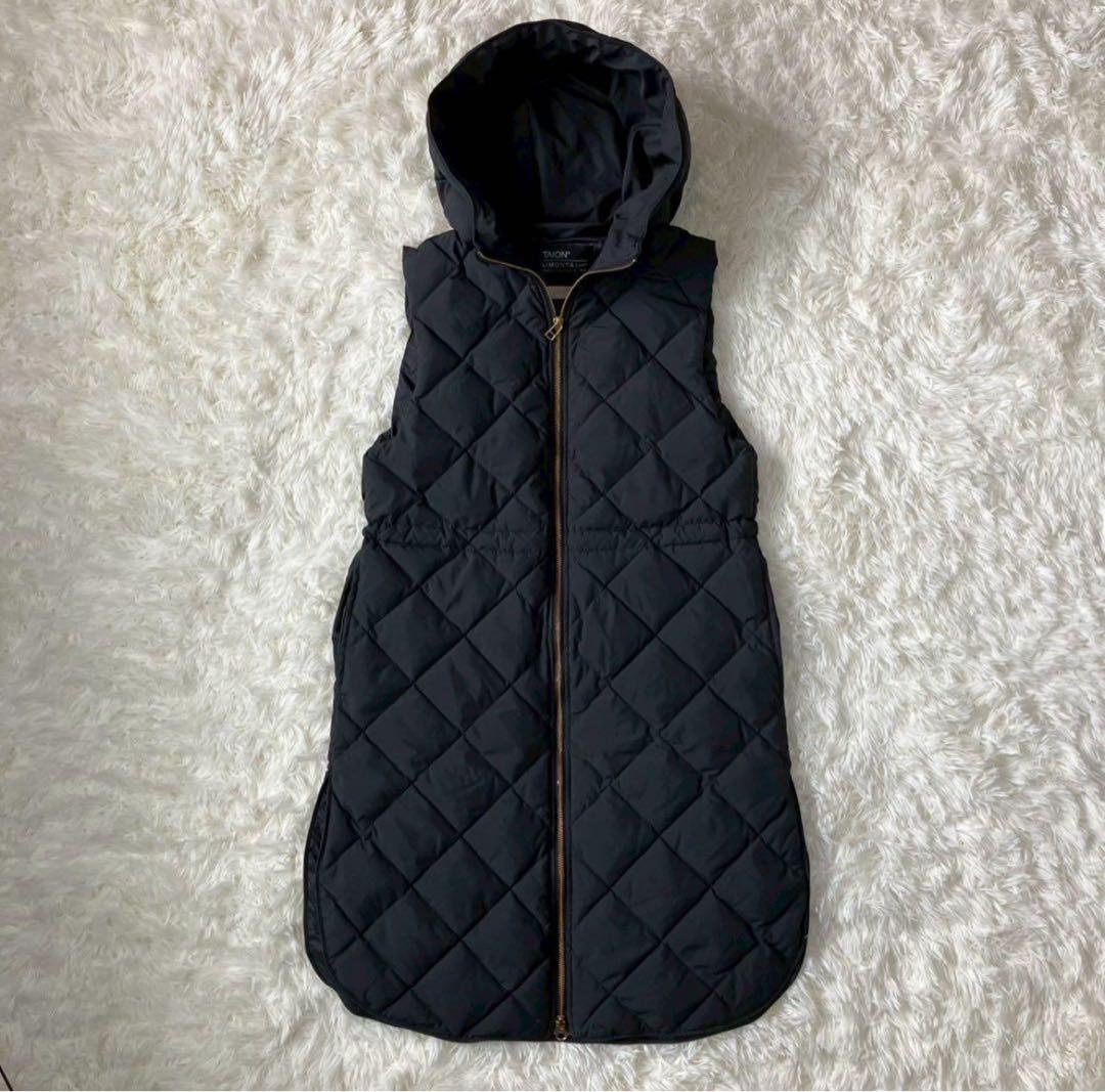 TAION UNFILOコラボ　ダウンベスト　キンティング　ダウンコート　フード