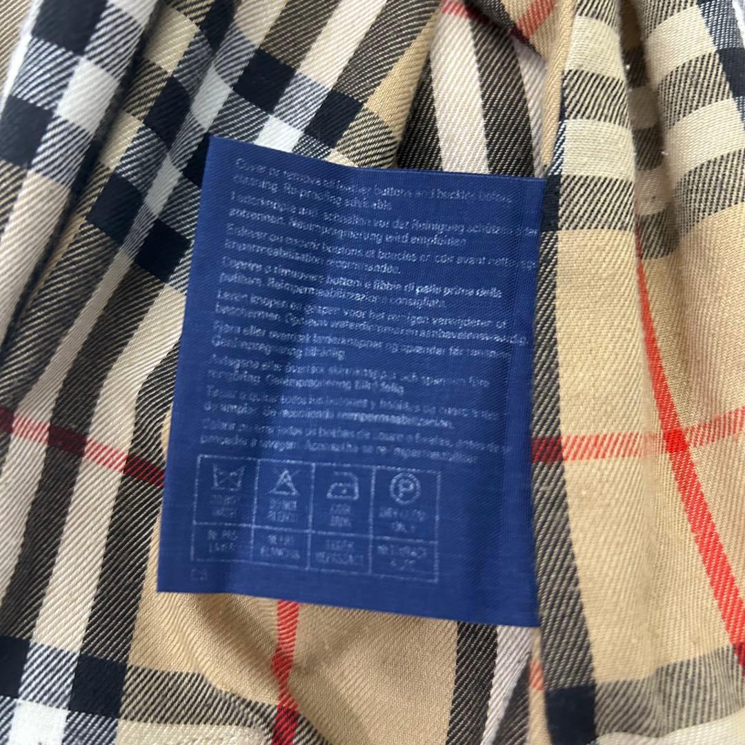 【美品】バーバリー トレンチコート ベージュ ロング丈 XL相当 ノバチェック