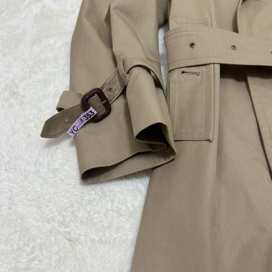 【美品】バーバリー トレンチコート ベージュ ロング丈 XL相当 ノバチェック