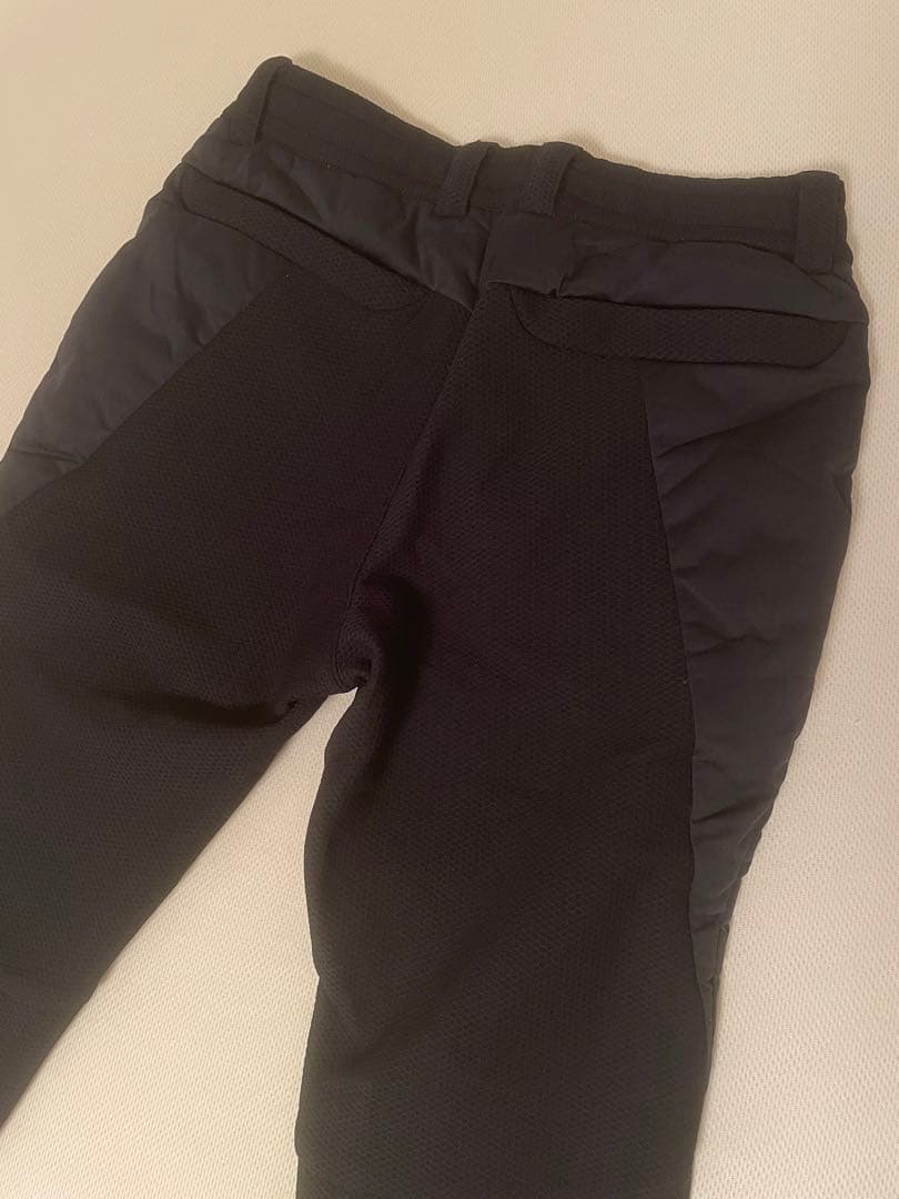 ゴルフ用 黒 ダウンデザインパンツ