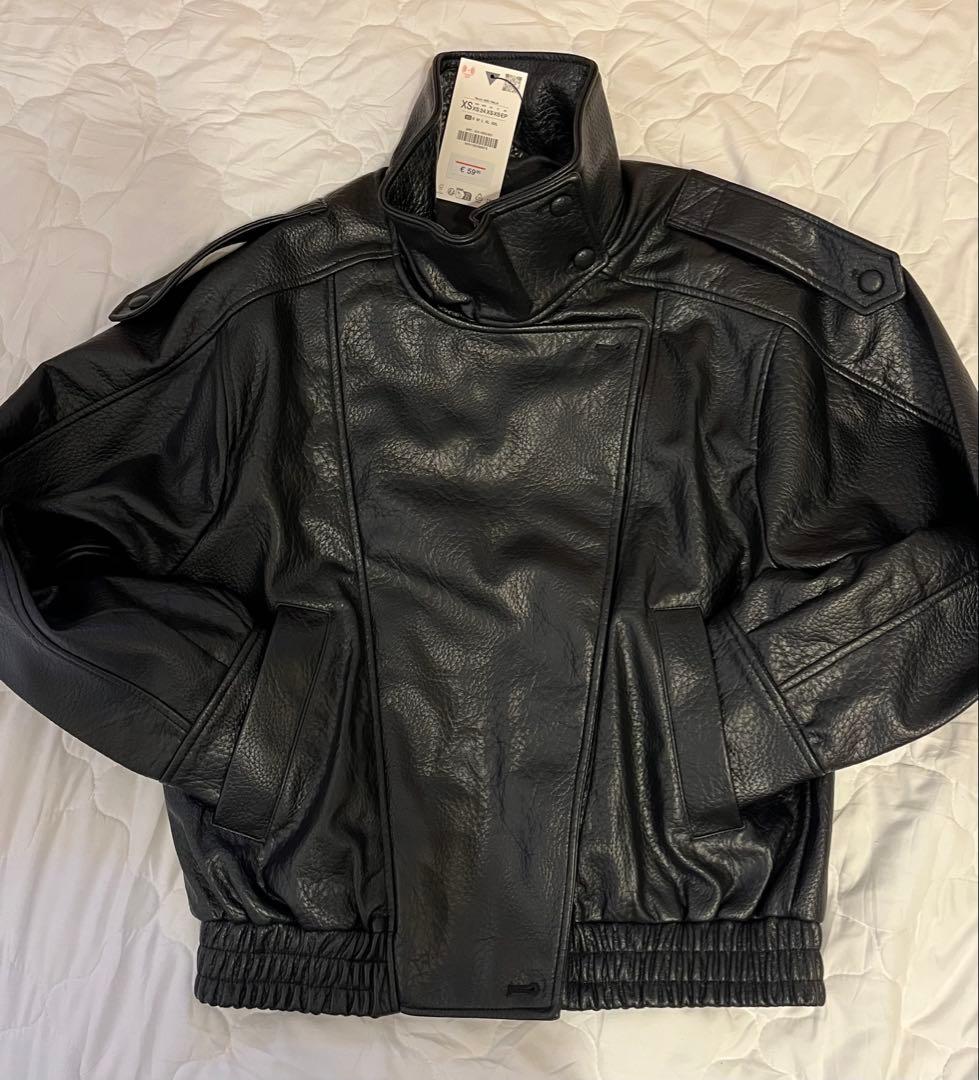 【新品タグ付き】ZARA ザラ♡フェイクレザージャケットXSサンローラン