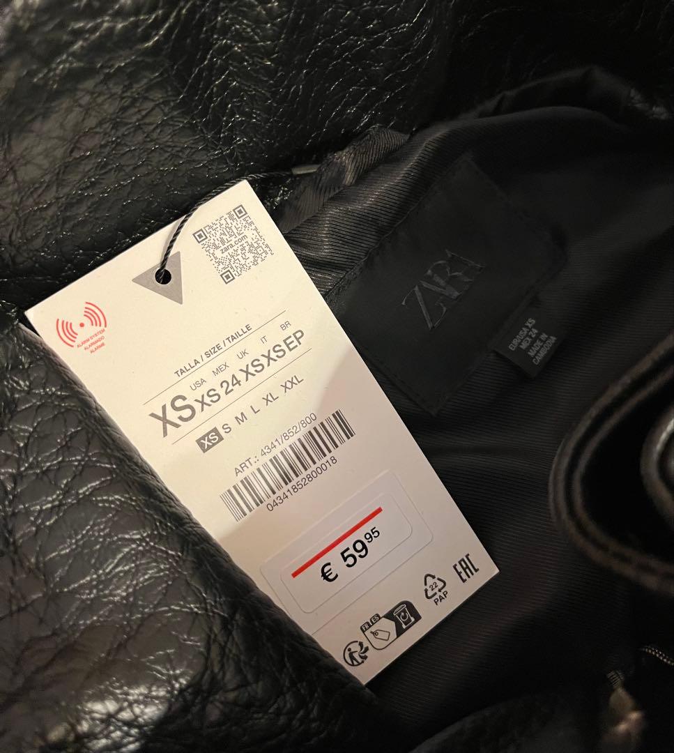 【新品タグ付き】ZARA ザラ♡フェイクレザージャケットXSサンローラン