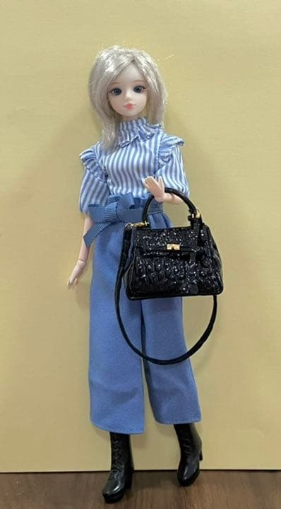 ★ハンドメイド★ ミニチュア クロコダイル風 2wayバッグ  アウトフィット