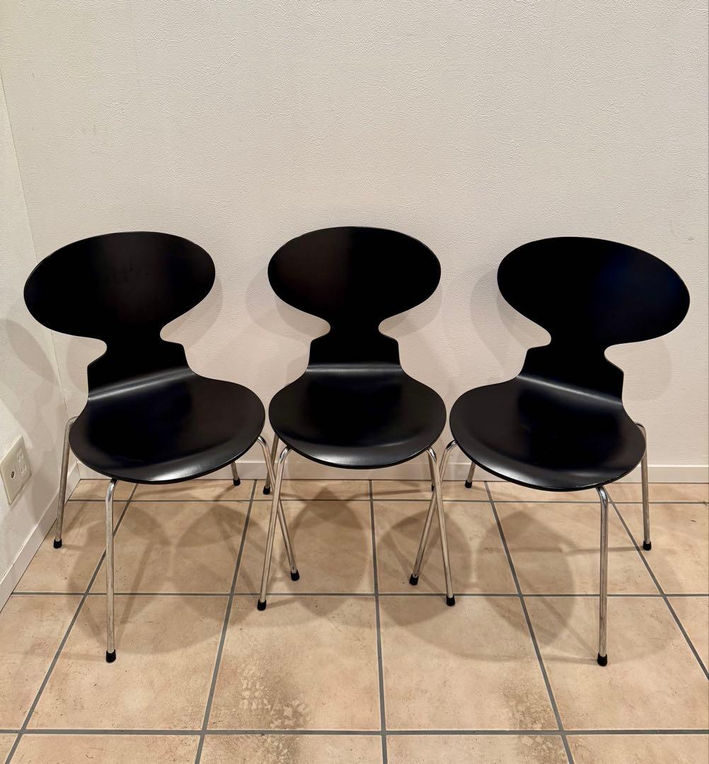 【正規品】フリッツハンセン アントチェア ブラック 4本脚（1/3)