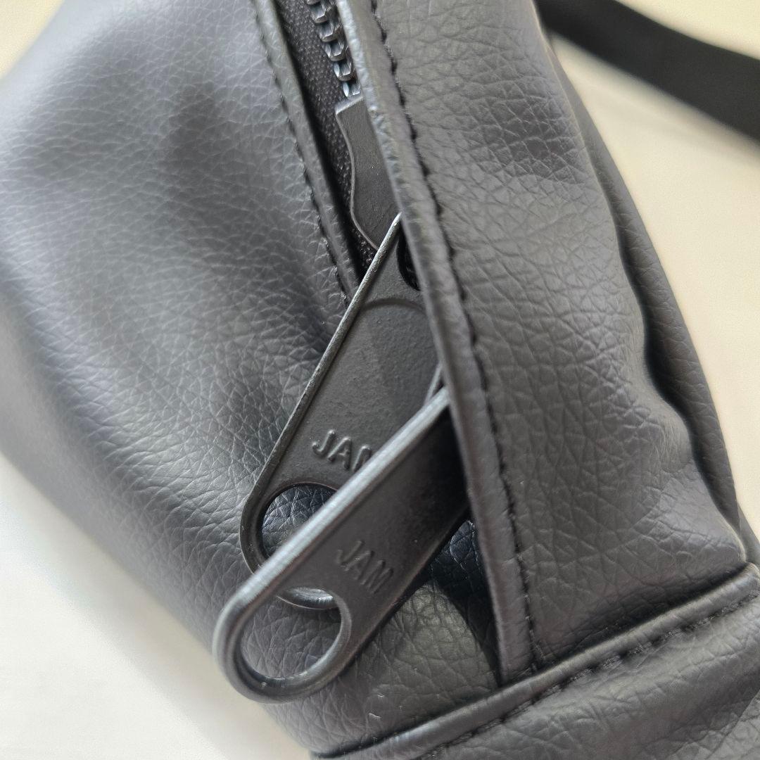 ジャムホームメイド　エシカルレザー シンプル ミニ ウエストポーチ