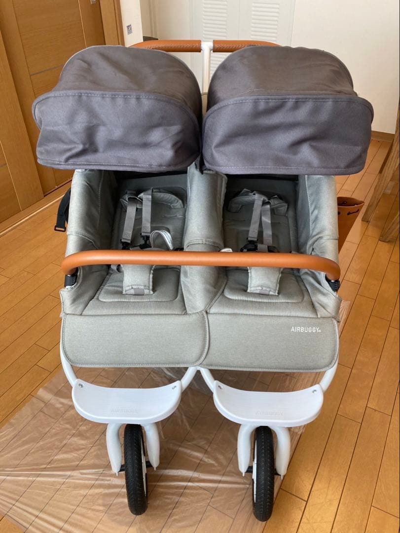 【ch@@oさま専用♡】 AIRBUGGYダブル（未使用レインカバー付）