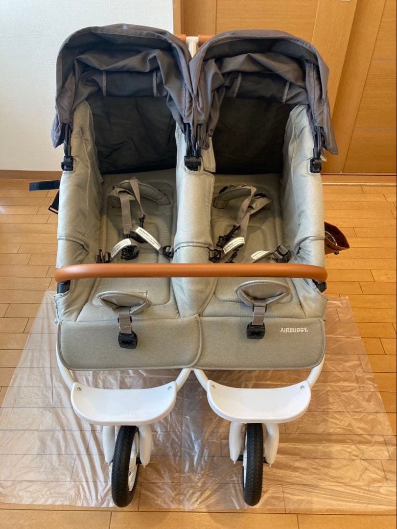【ch@@oさま専用♡】 AIRBUGGYダブル（未使用レインカバー付）