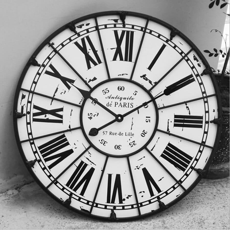 掛け時計 壁掛け時計　ビッグ掛け時計 おしゃれ ビンテージ レトロ　非電波