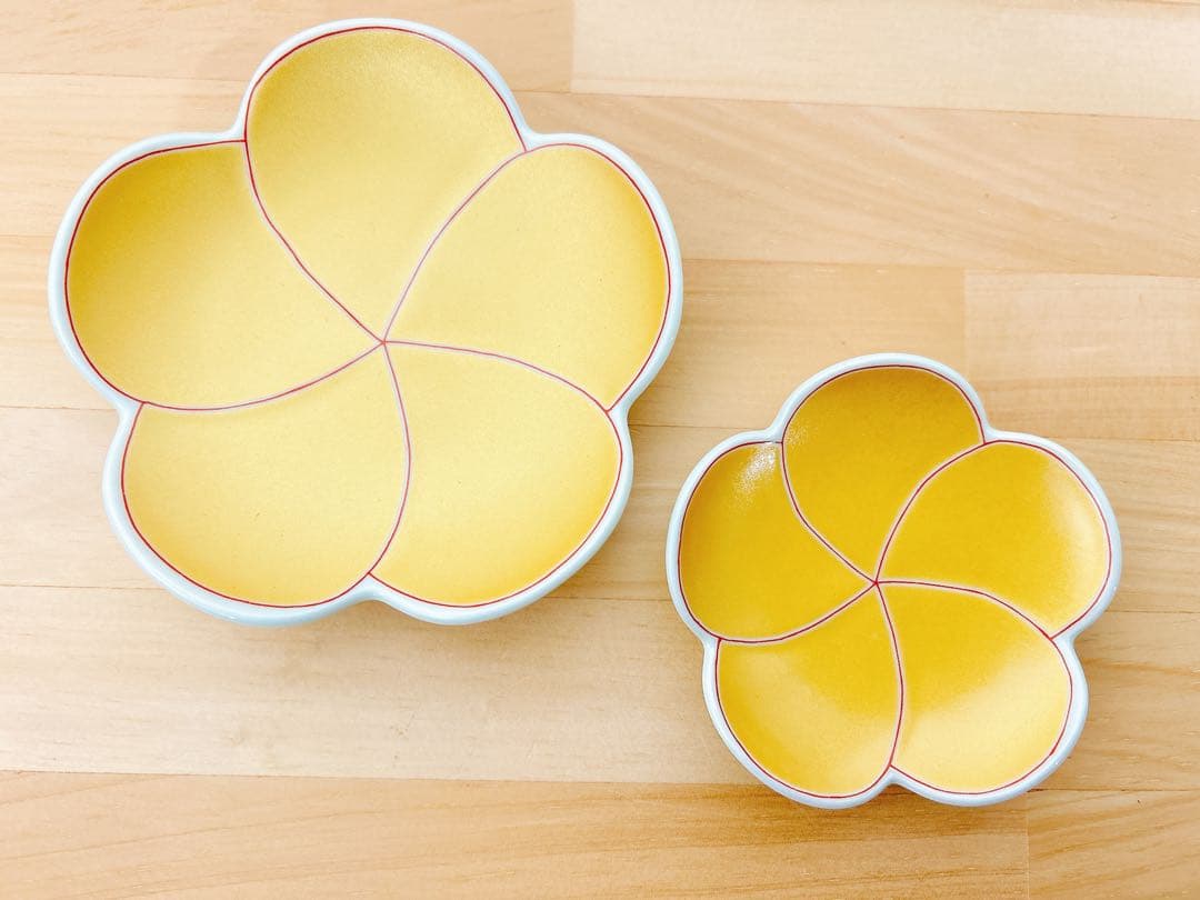 有田焼　幸楽窯　錦捻梅形小銘々皿　小皿　9点セット