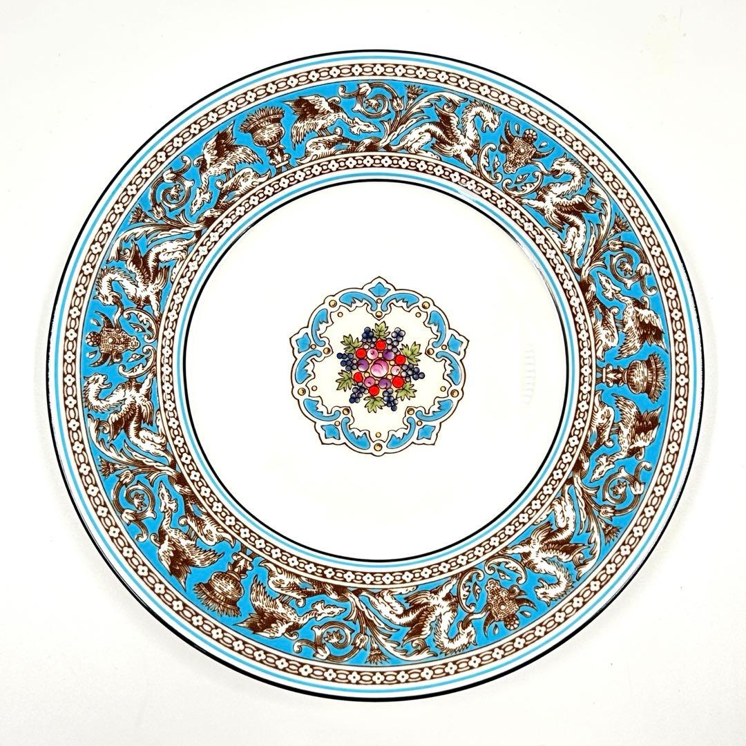 ウェッジウッド　フロレンティーン　ターコイズ　デザートプレート　17.5cm