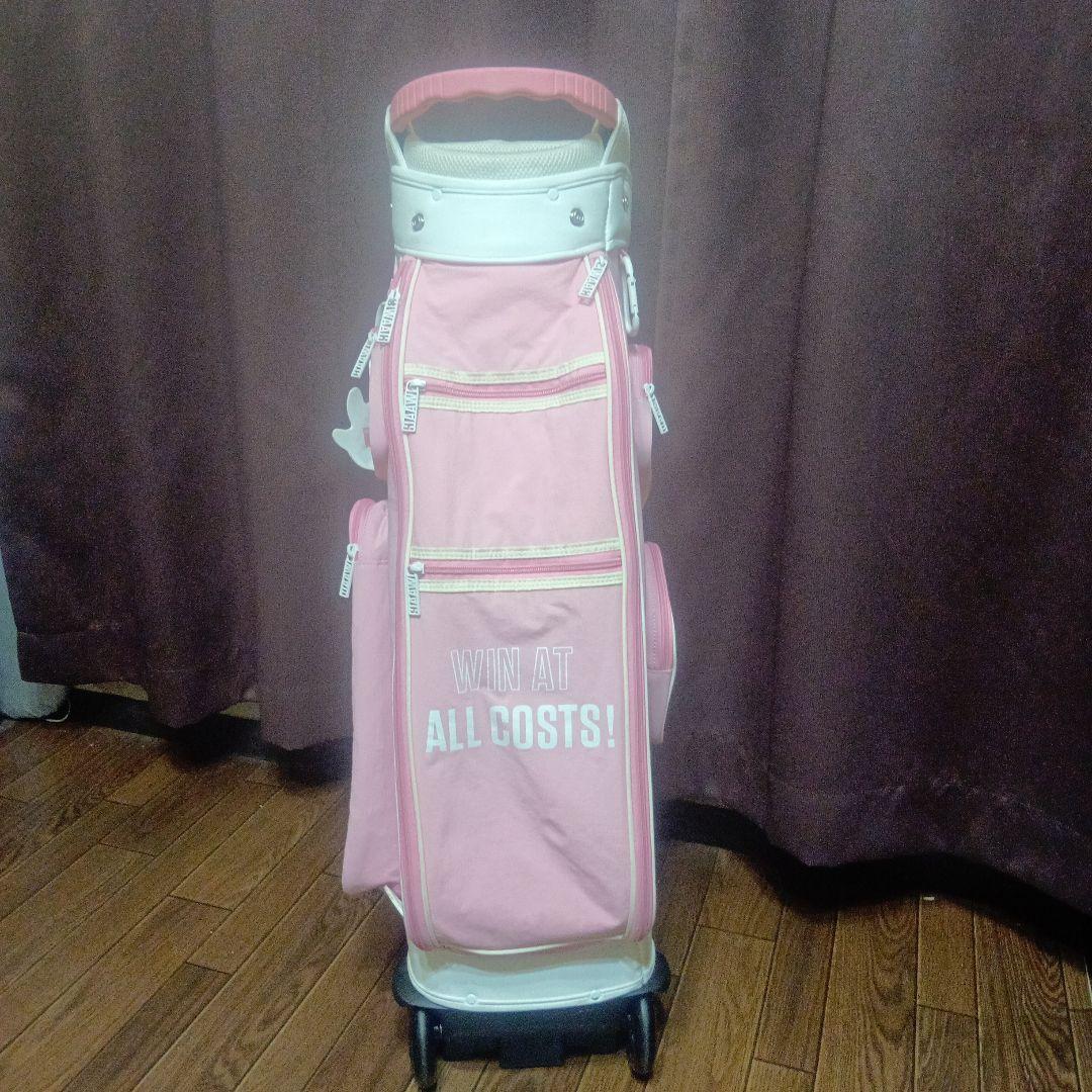 ❤WAAC❤ワック キャディーバック ホイール付き ピンク