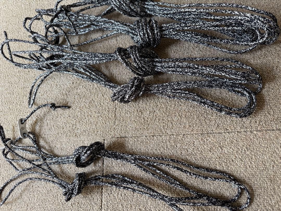 テーロタープ　Telo タープ 黒 収納袋付き　ガイロープ付き