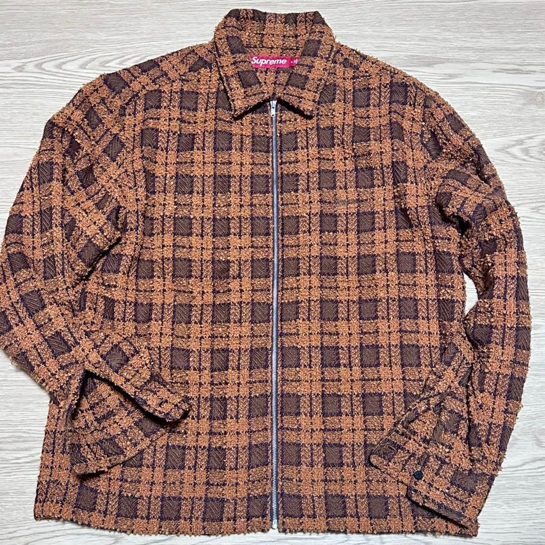 Supreme Boucle Zip Up Shirt シュプリーム