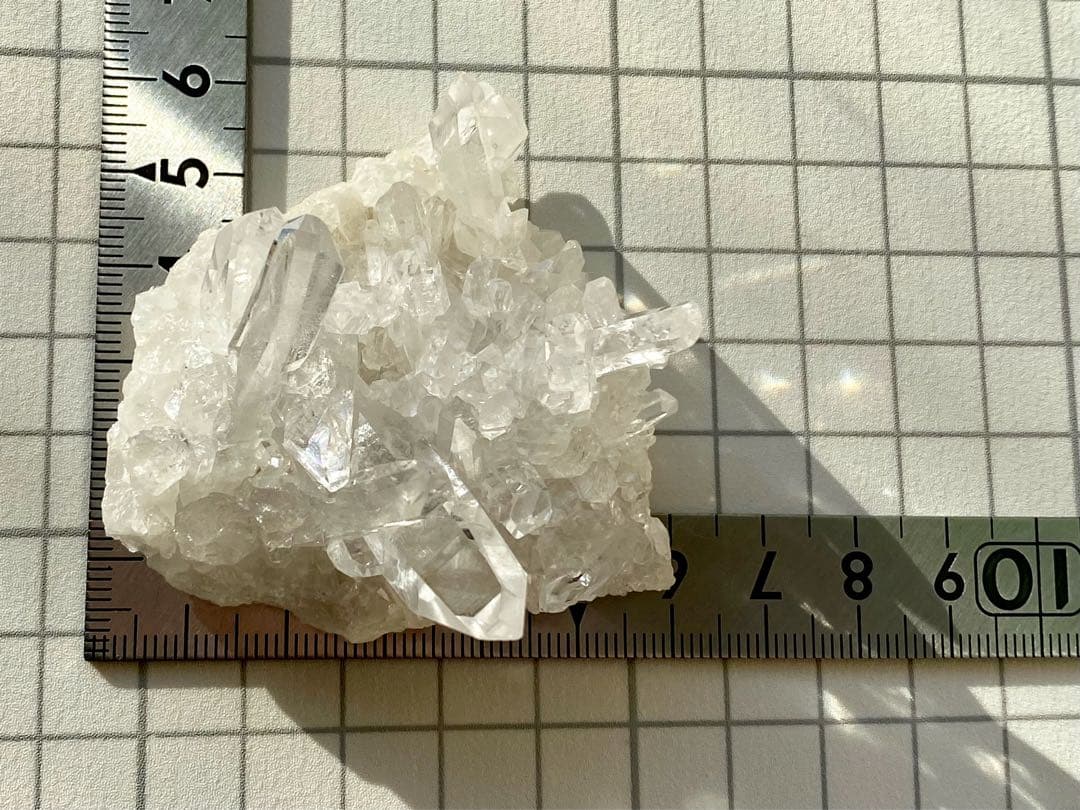 ゼッカデソウザ産　水晶クラスター　天然石　ゼッカクリスタル　タイムリンク