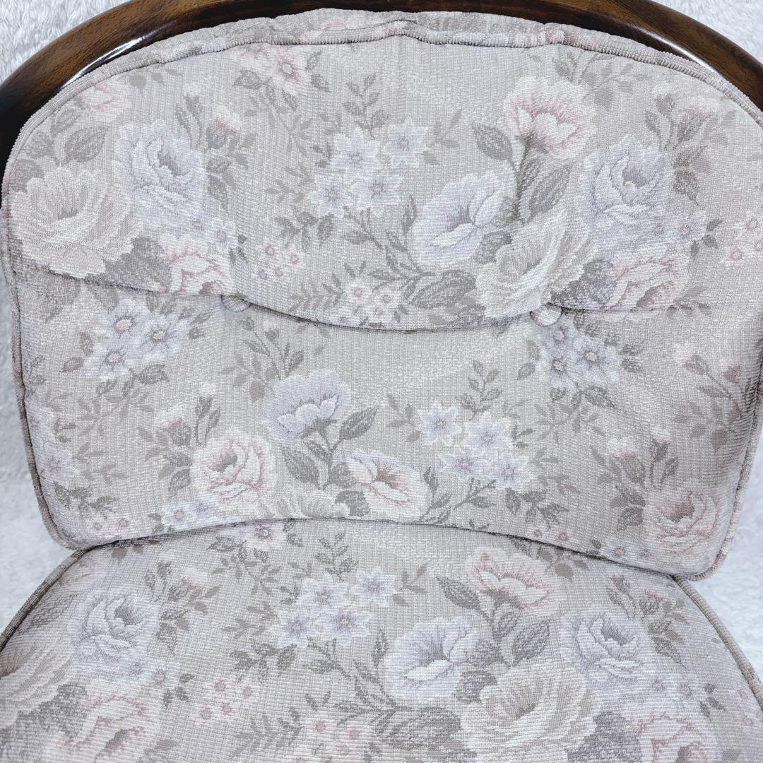 オールドカリモク ダイニングチェア コロニアル キャスター付き ②