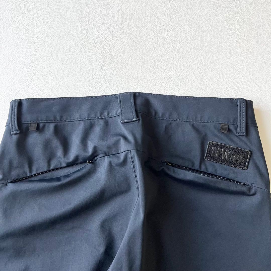 3301【美品】TFW49 ストレッチアンクルスリムパンツ　S 紺
