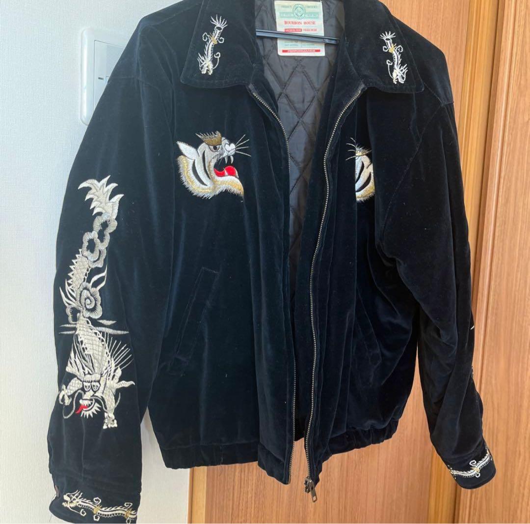 【専用】BOURBON HOUSE 　スカジャン　ジャケット古着 襟 レア