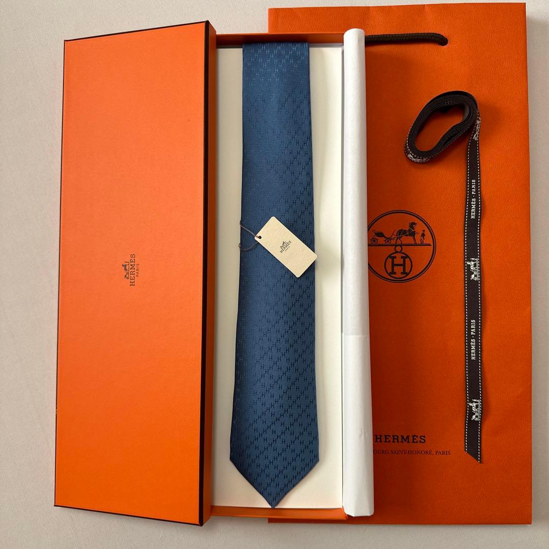 専用です。　エルメス ネクタイ H織りタイ 7 cm 《ニューH》 新品 未使用