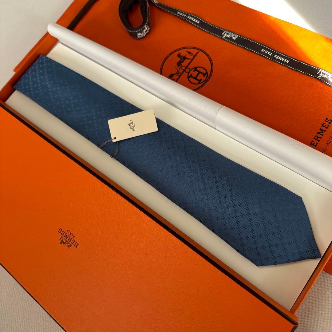 専用です。　エルメス ネクタイ H織りタイ 7 cm 《ニューH》 新品 未使用