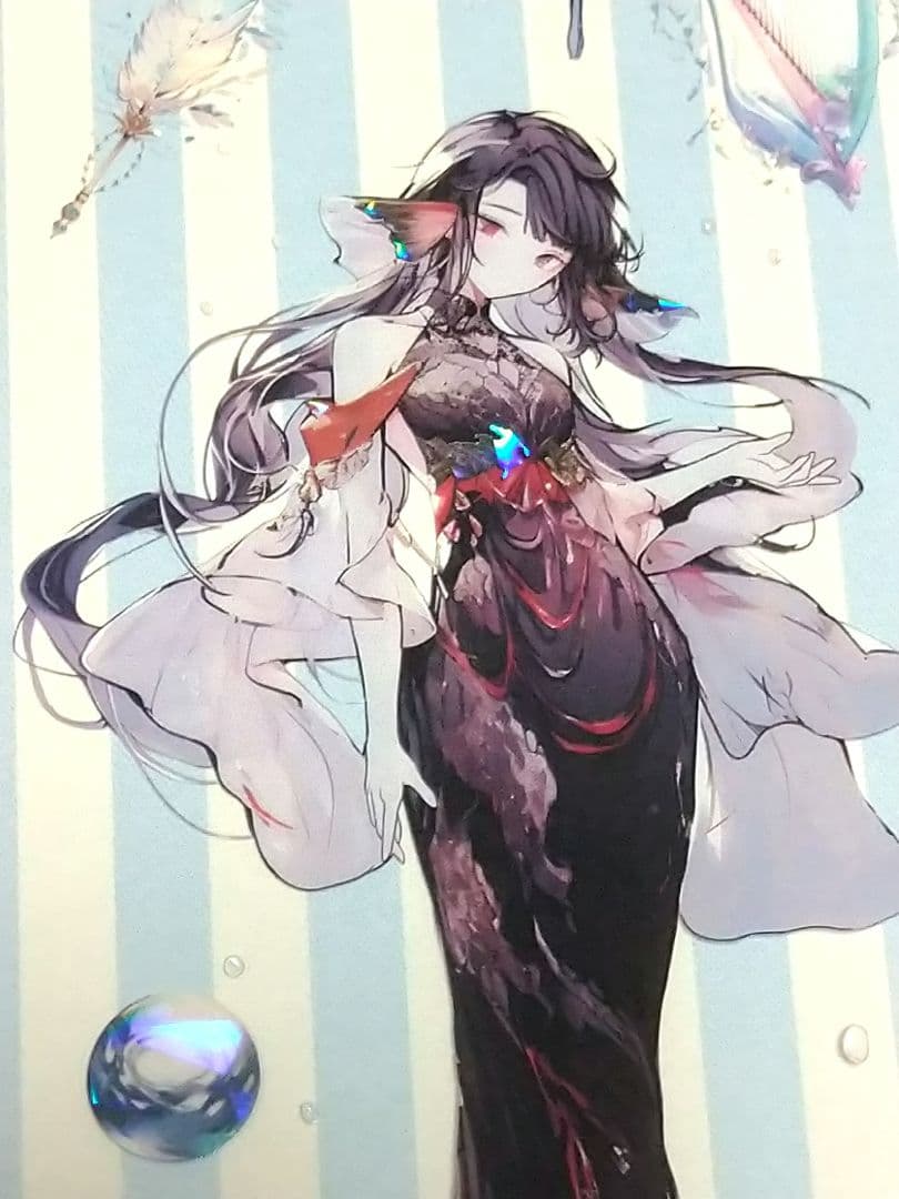 廃盤品✩J1052＃海囚(贝壳光)汐雾切り売り海外人物マステ女の子人魚AIマステ