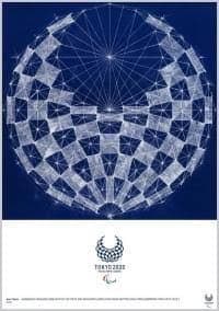 TOKYO2020 公式アートポスター 野老朝雄 パラリンピックエンブレム