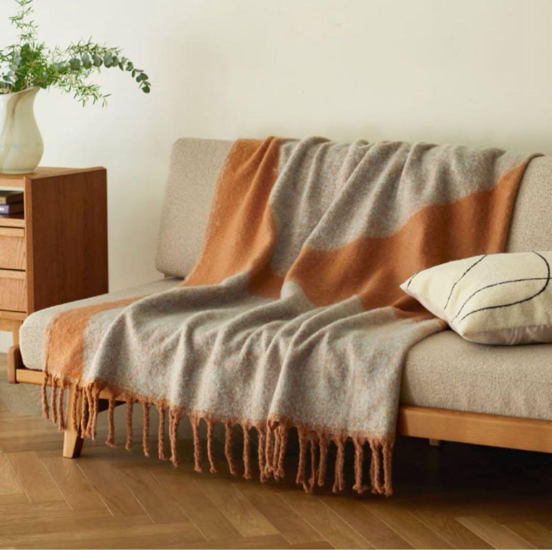 ウニコ　unico SNAM(スナム) ブランケット ブラウン