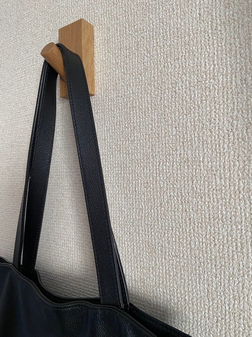 agnes b. アニエスベー レザー トートバッグ ビジネスバッグ ブラック