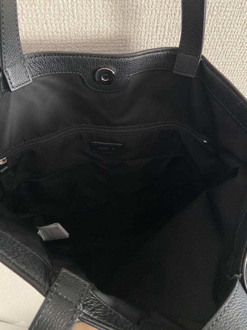 agnes b. アニエスベー レザー トートバッグ ビジネスバッグ ブラック