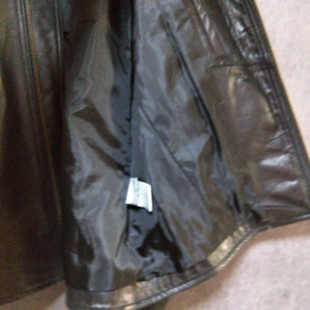 エディフィス 革ジャン 牛革 カウレザー シングルライダース 黒 ブラック