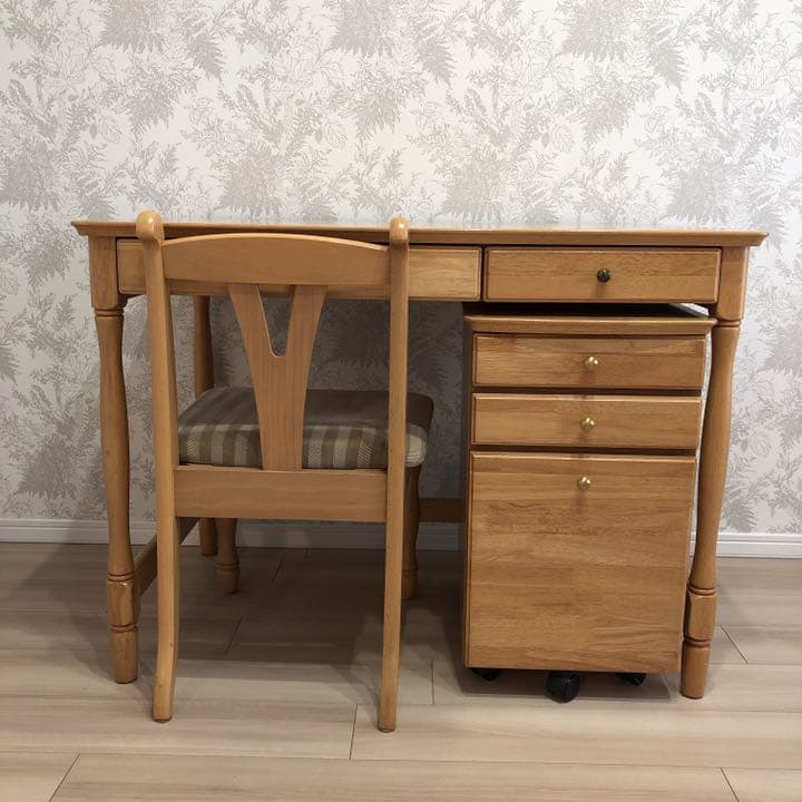 デスク 椅子 袖机 3点セット ※ご購入前にコメントお願いします。