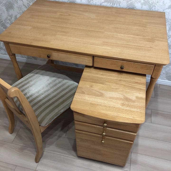 デスク 椅子 袖机 3点セット ※ご購入前にコメントお願いします。