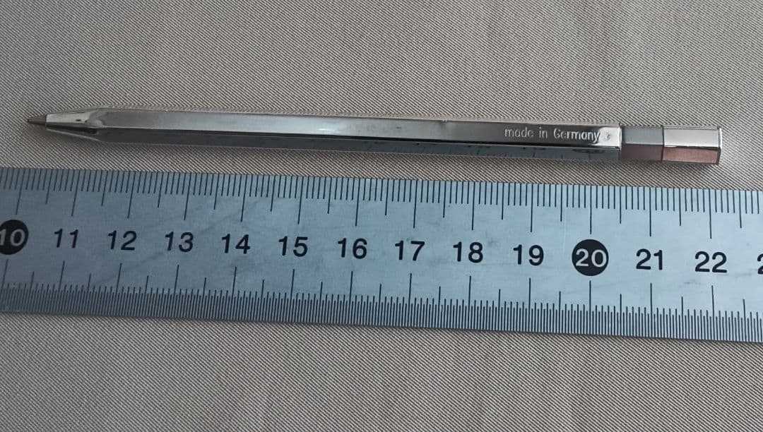 ドイツ製　高級 六角 シャープペン 0.7mm スターリングシルバー　難あり