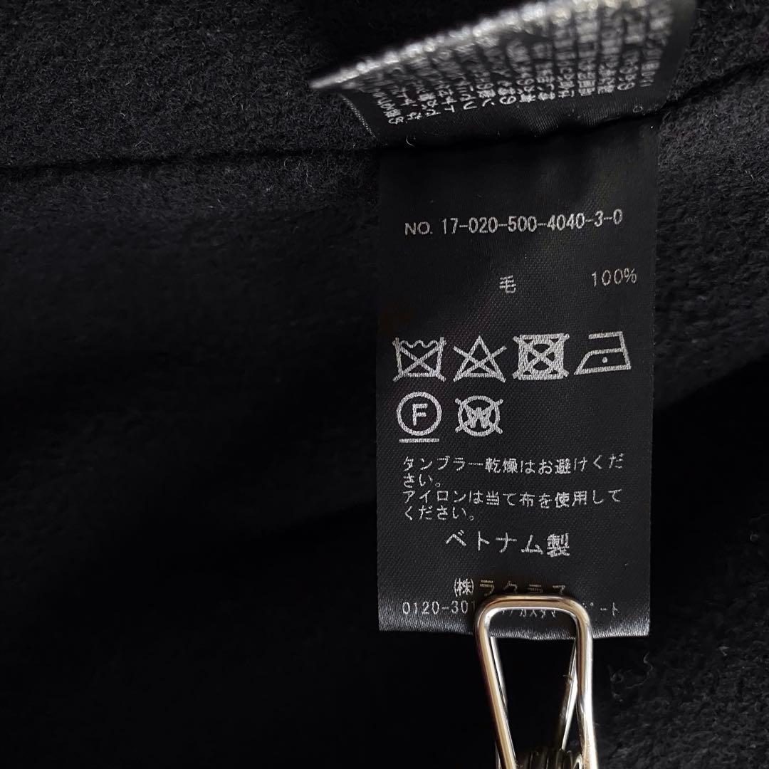 【美品✨】ドゥーズィエムクラス　Victorianリバーノーカラーコート　黒