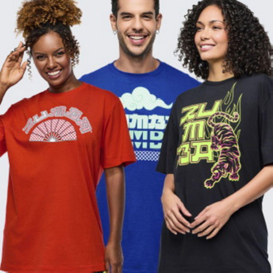 【正規品】３枚セットZUMBA TシャツEastern Flavor Tees