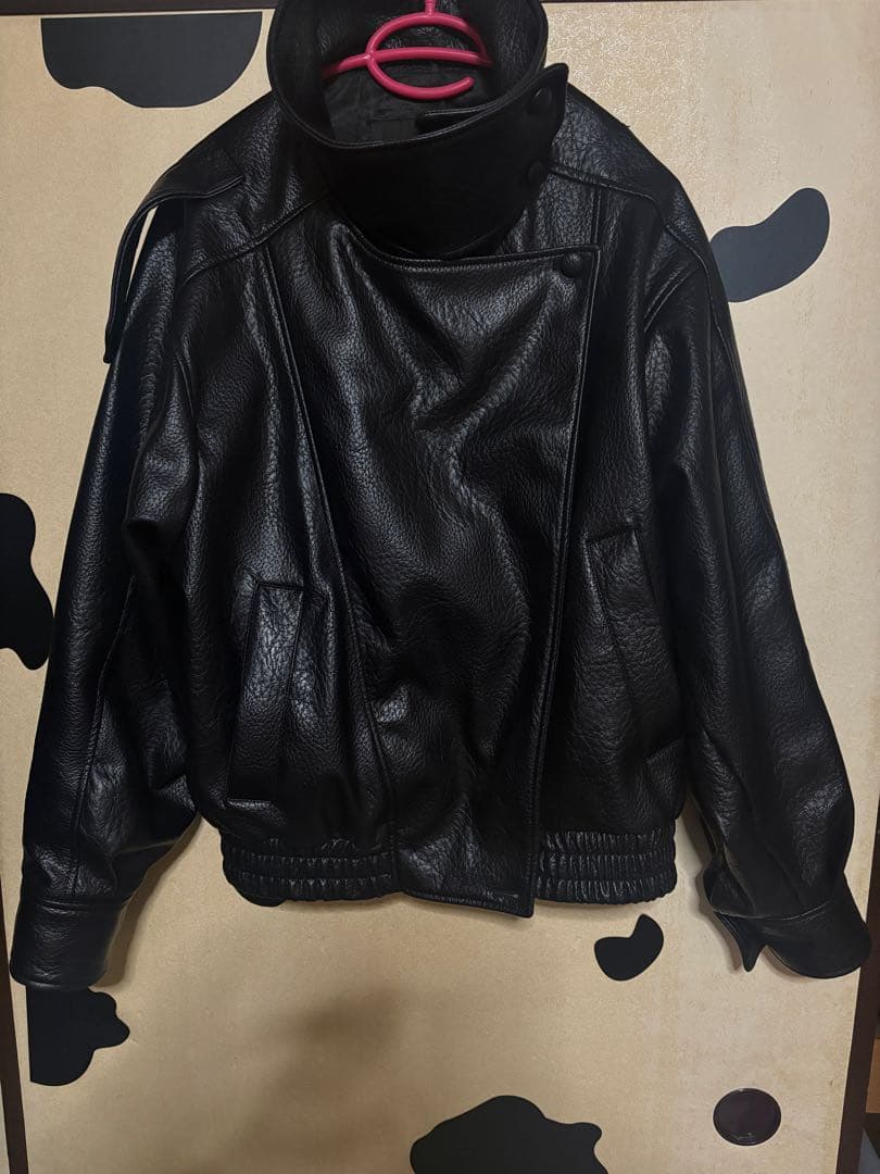 ZARA完売品YSL似フェイクレザージャケットXSサイズ