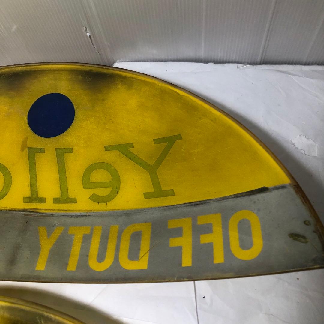 Yellow Cab Taxi タクシー イエローキャブ 行灯　レトロ