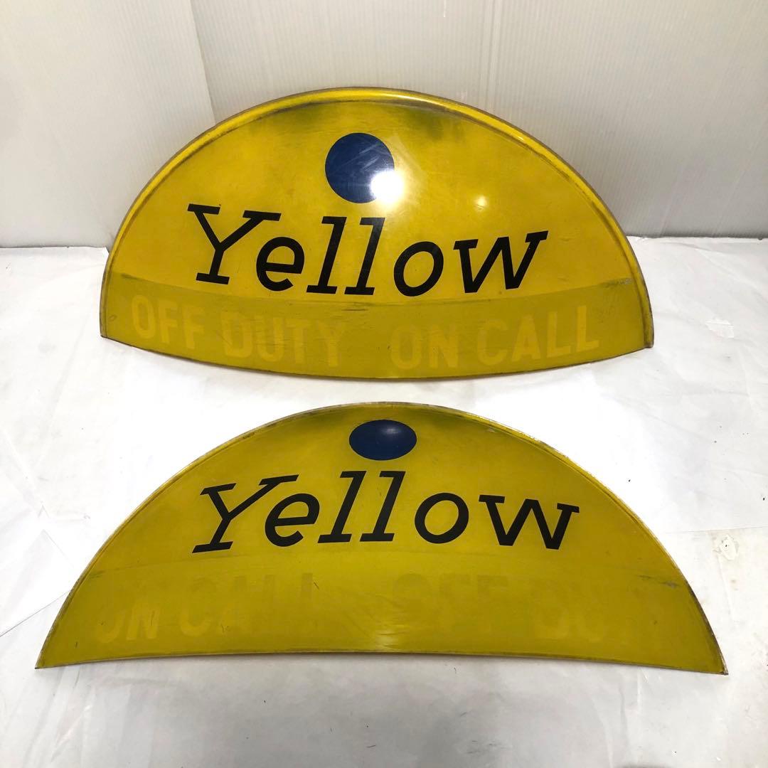 Yellow Cab Taxi タクシー イエローキャブ 行灯　レトロ