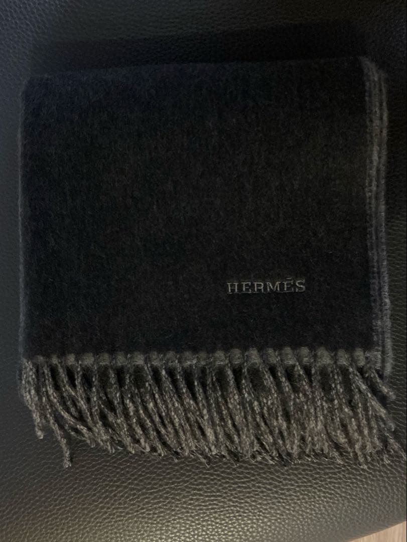 エルメス　カシミヤマフラー　マフラー　レクトヴェルソ